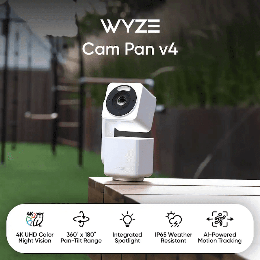 Wyze Cam Pan v4 4K Indoor/Outdoor Security Camera image 2