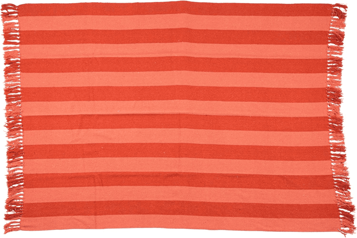 Creative Co-Op Woven Cotton Blend Throw (Red/Pink) for $18.76 image 4