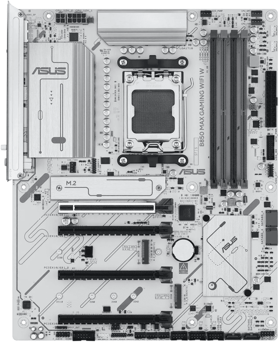 ASUS B850 Max Gaming WiFi W AM5 ATX Motherboard image 2