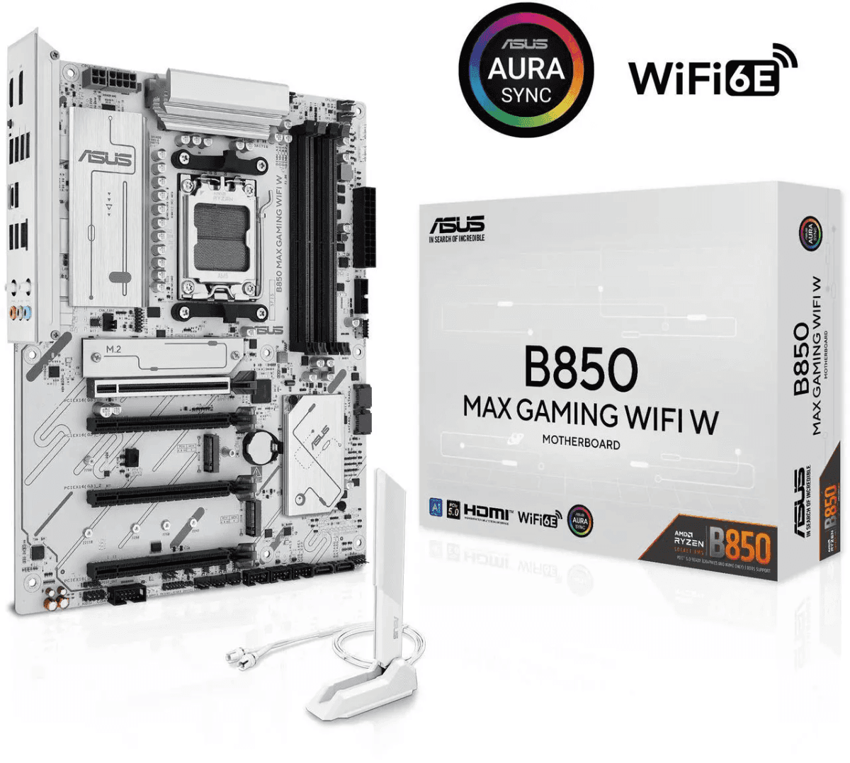 ASUS B850 Max Gaming WiFi W AM5 ATX Motherboard image 3