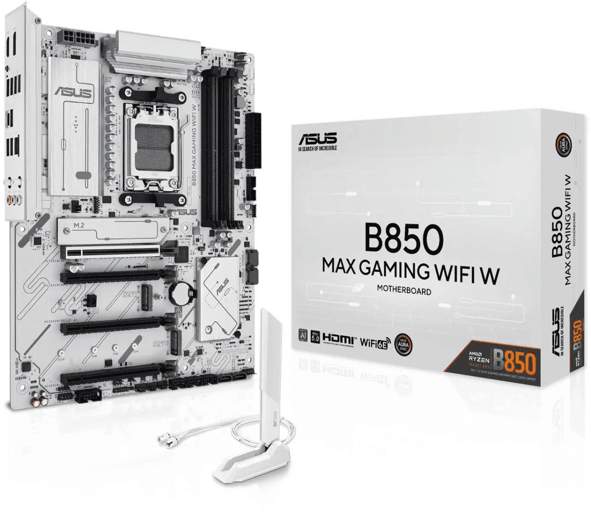 ASUS B850 Max Gaming WiFi W AM5 ATX Motherboard