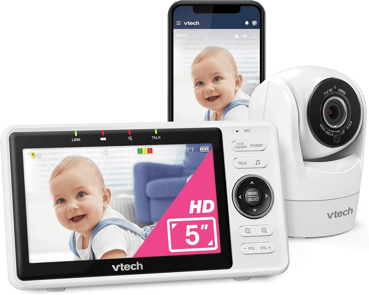 VTech VM901 Smart WiFi Baby Monitor with 5-inch Screen