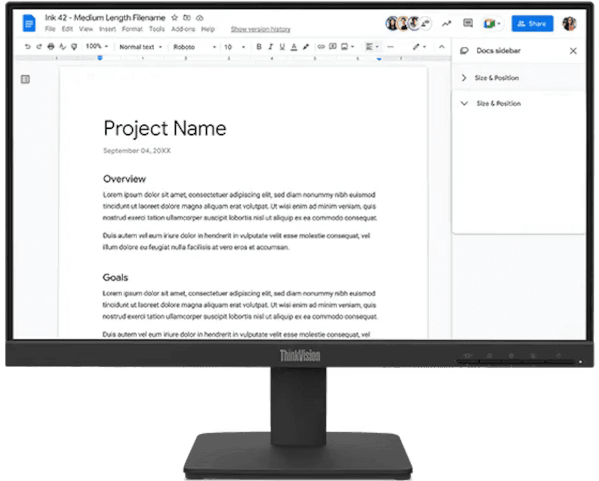 Lenovo ThinkVision S22-4e 21.5-inch IPS FHD 100Hz Monitor