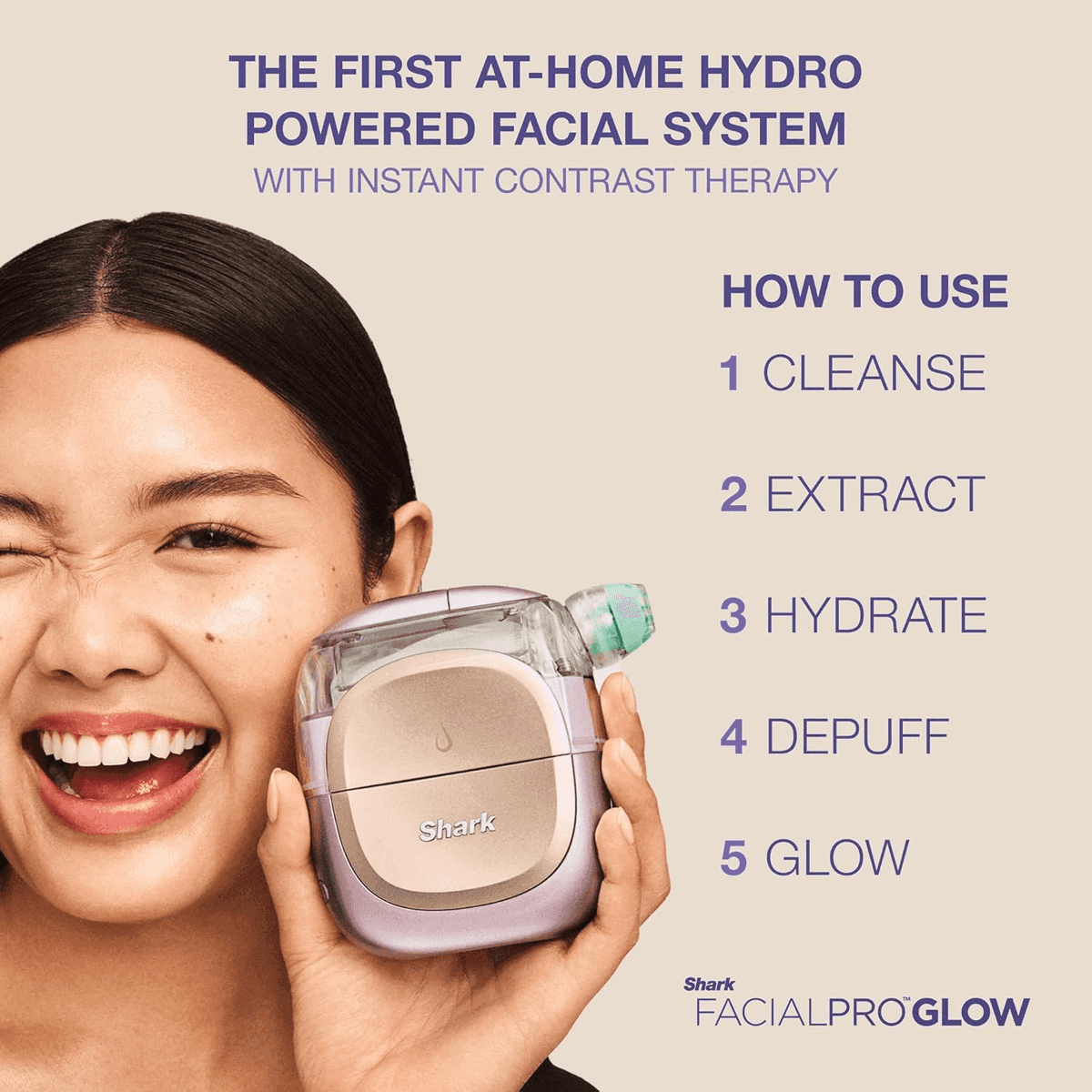 Shark FacialPro Glow + DePuffi 2-in-1 Facial System image 2