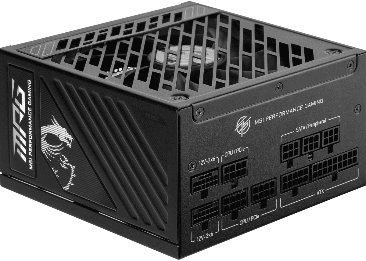 MSI MPG A1000GS PCIE5 II 1000W Modular Power Supply image 2