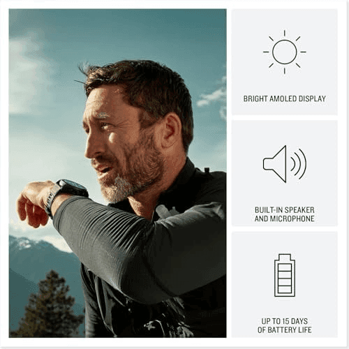 Garmin fēnix® 8 Pro, 51mm, AMOLED Display, Premium Connected Multisport GPS Smartwatch, inReach® Technology, Sapphire, Carbon Gray DLC Titanium wit... image 4