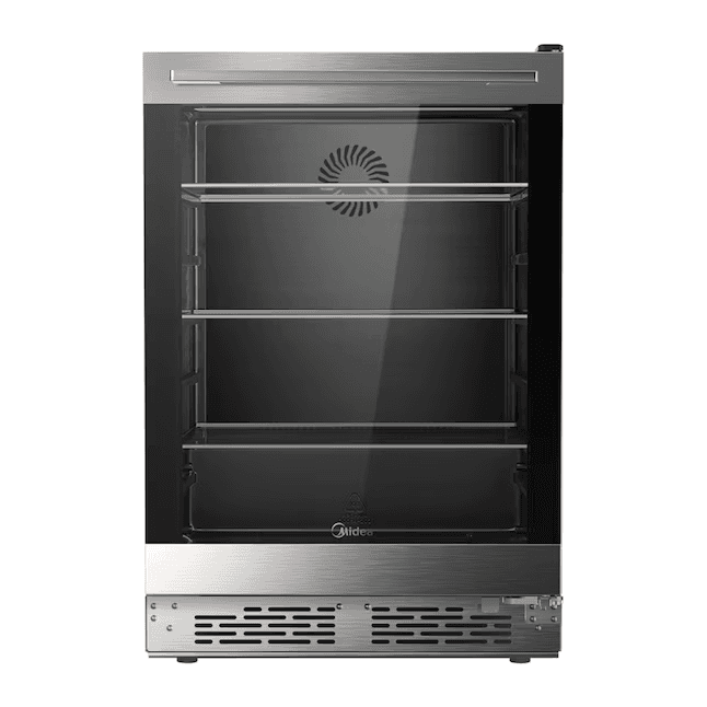 Midea 185-Can Stainless Steel Beverage Refrigerator