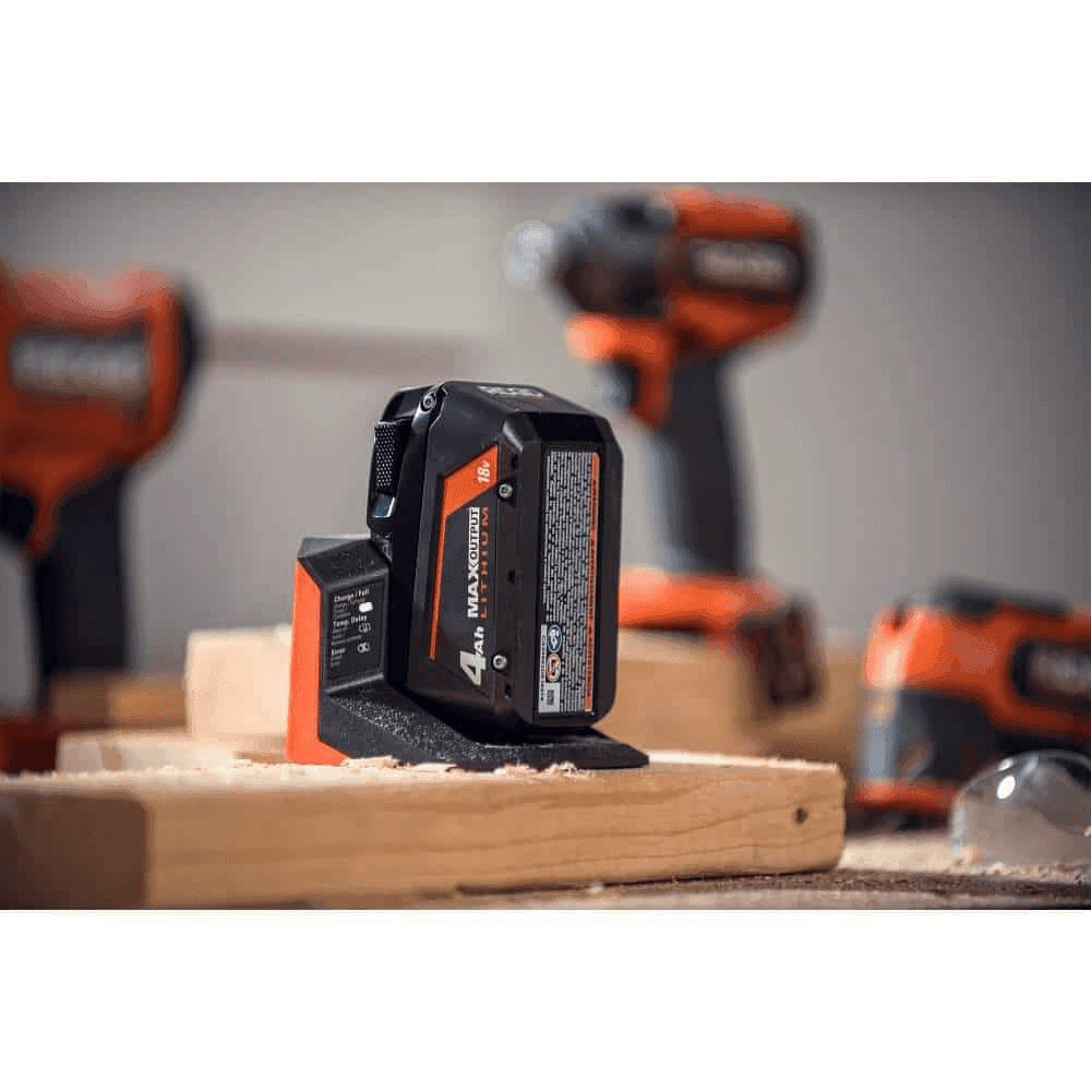RIDGID 18V MAX Output Starter Kit with Two 4.0Ah Batteries and Charger image 3