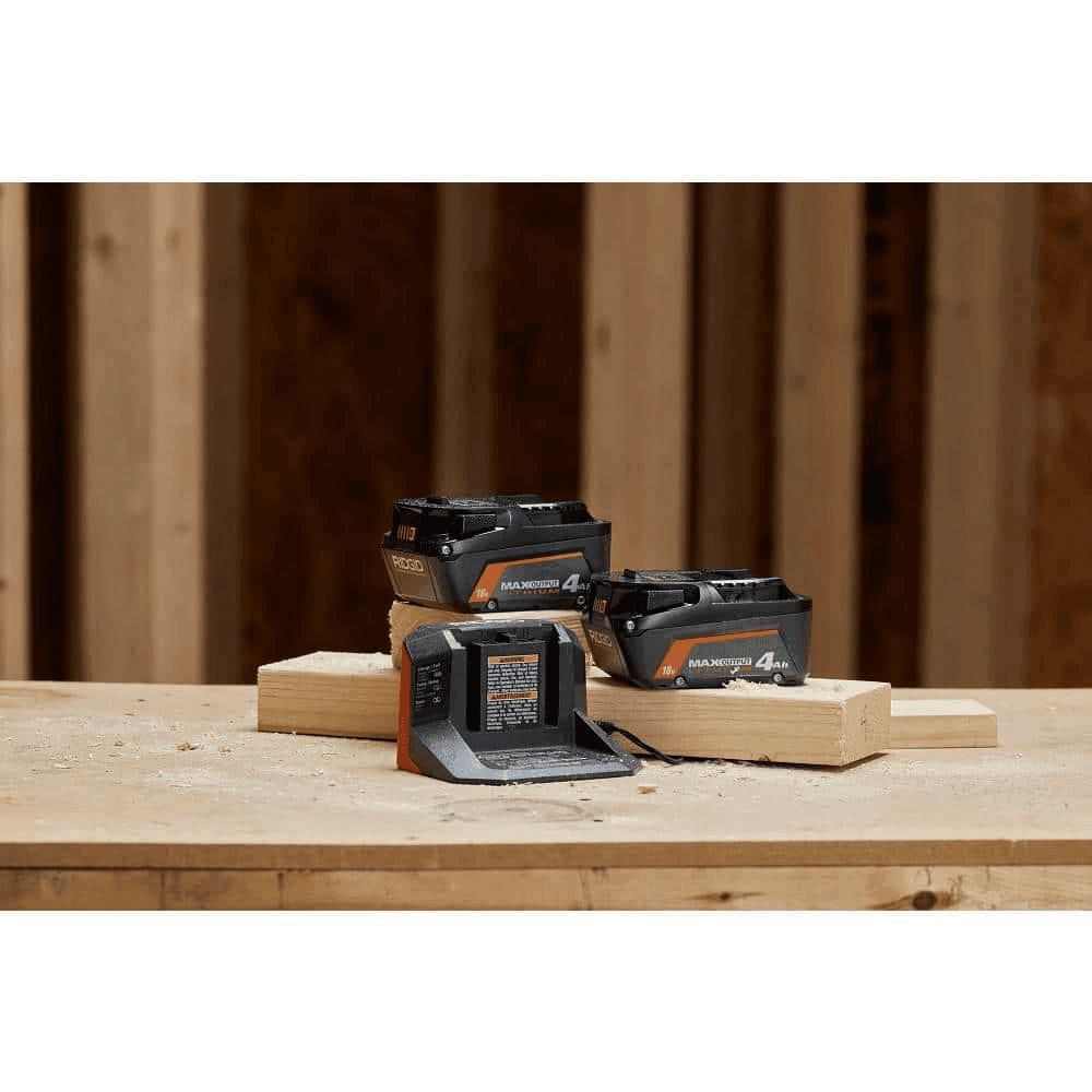 RIDGID 18V MAX Output Starter Kit with Two 4.0Ah Batteries and Charger image 2