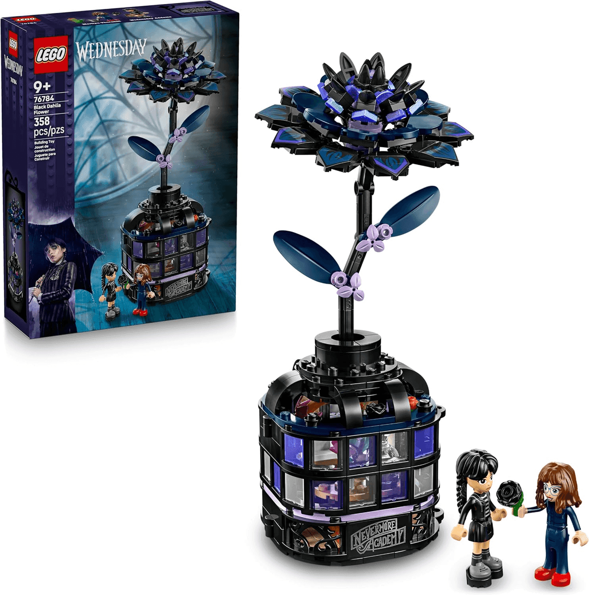 [Prime] LEGO Wednesday Black Dahlia Flower Building Set 76784