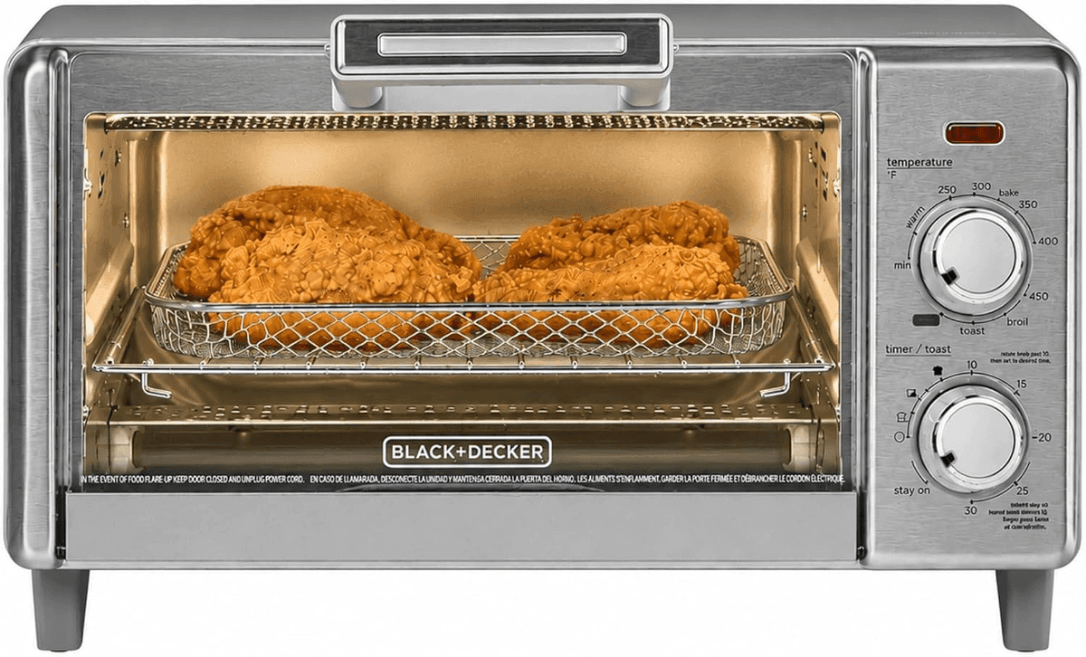[Prime] BLACK+DECKER 4-Slice Air Fry Toaster Oven