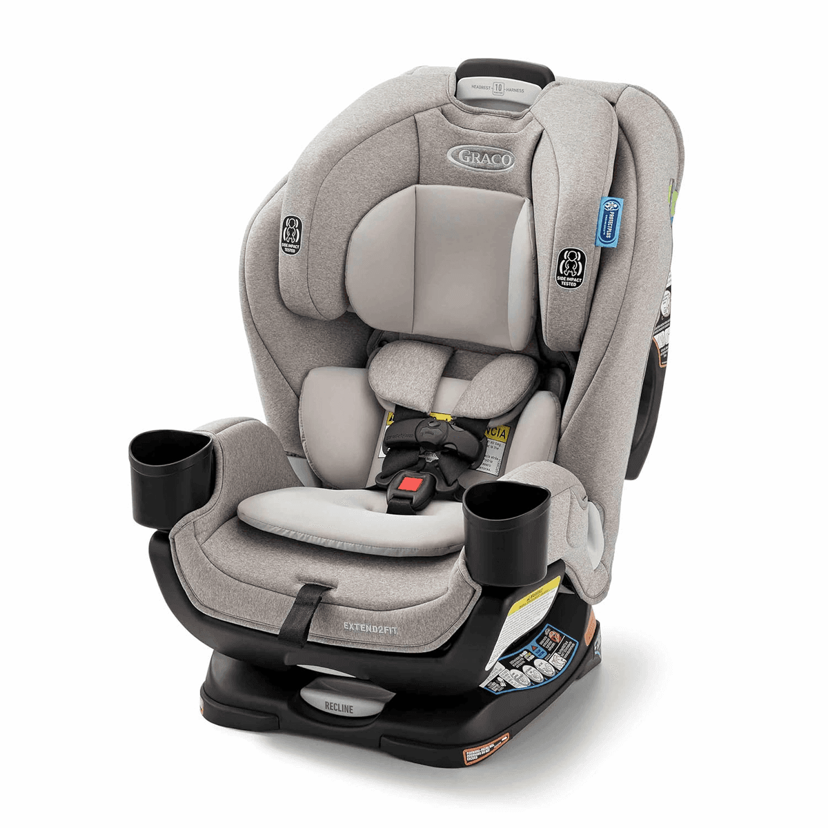 Graco Extend2Fit 3-in-1 Convertible Car Seat, Ashten