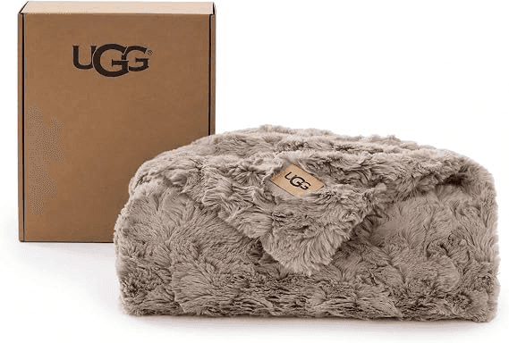 [Prime] UGG Adalee 50" x 70" Faux Fur Throw Blanket - Brown