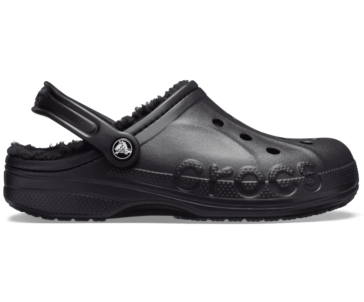 [Coupon] Crocs Adult Baya Lined Clogs - Black, Size 10