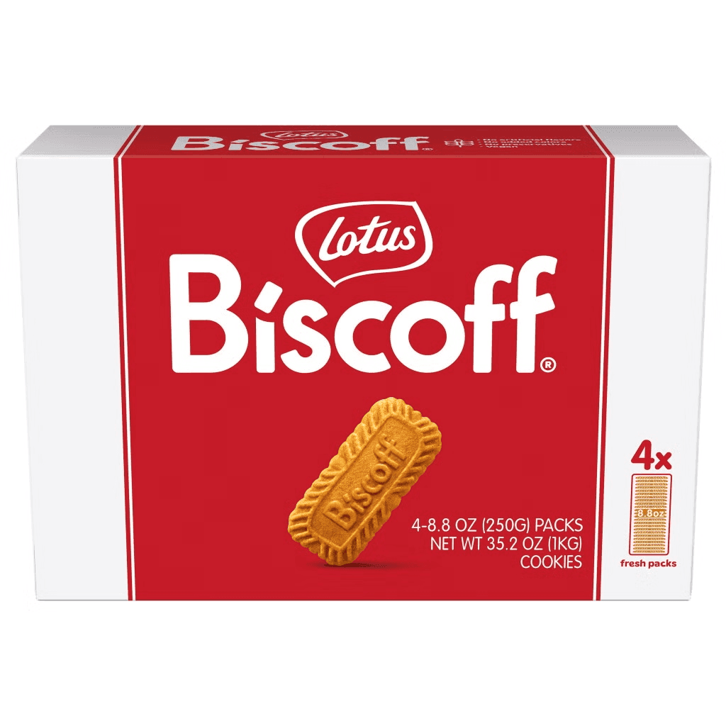 Lotus Biscoff Cookies, 8.8 oz, 4-Pack