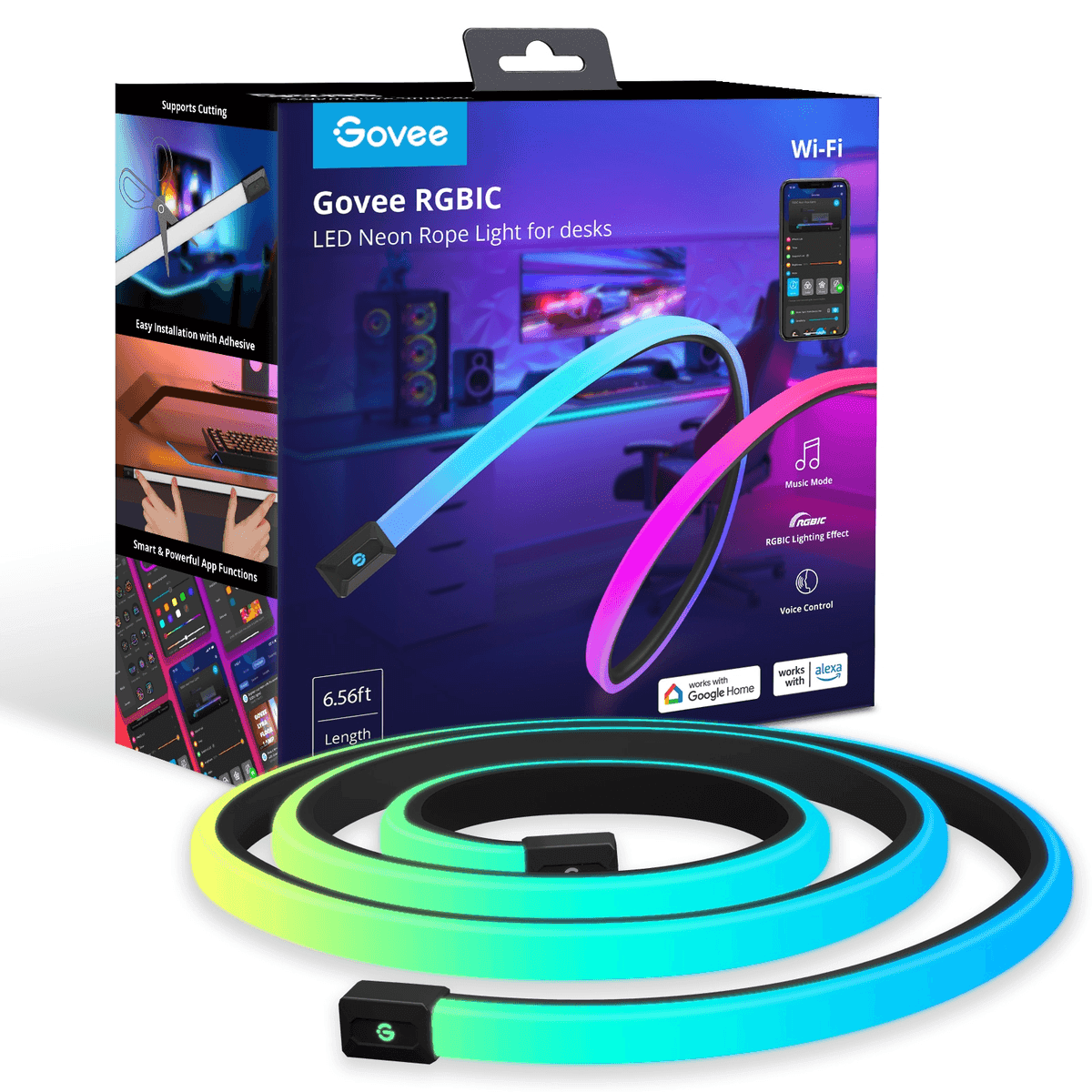 Govee 6.5-Foot RGBIC LED Desk Rope Light for $42.99