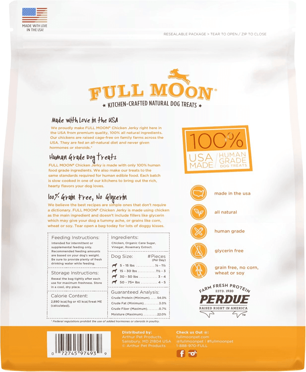 Full Moon Chicken Jerky Dog Treats, 24 oz for $18.54 image 2
