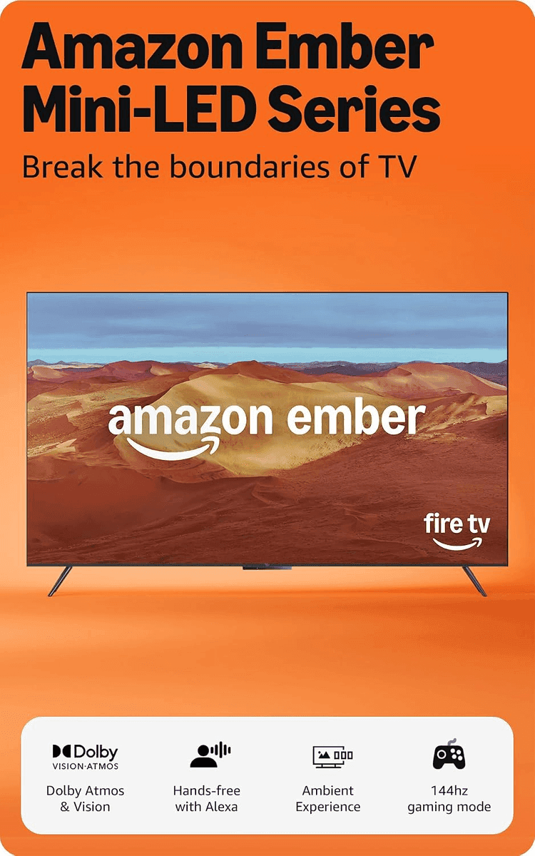 Amazon Ember 55-Inch Mini-LED 4K Fire TV for $449.99