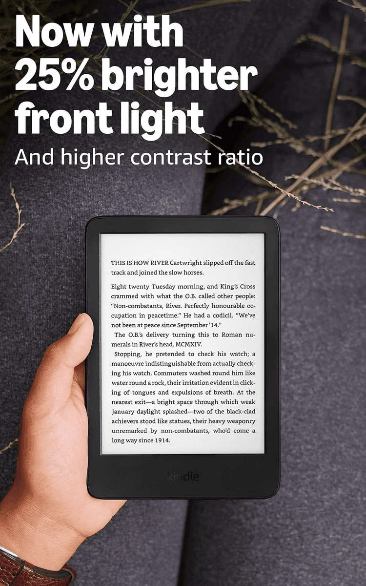 Amazon Kindle 16GB (2024, Black) — $103.99 image 3