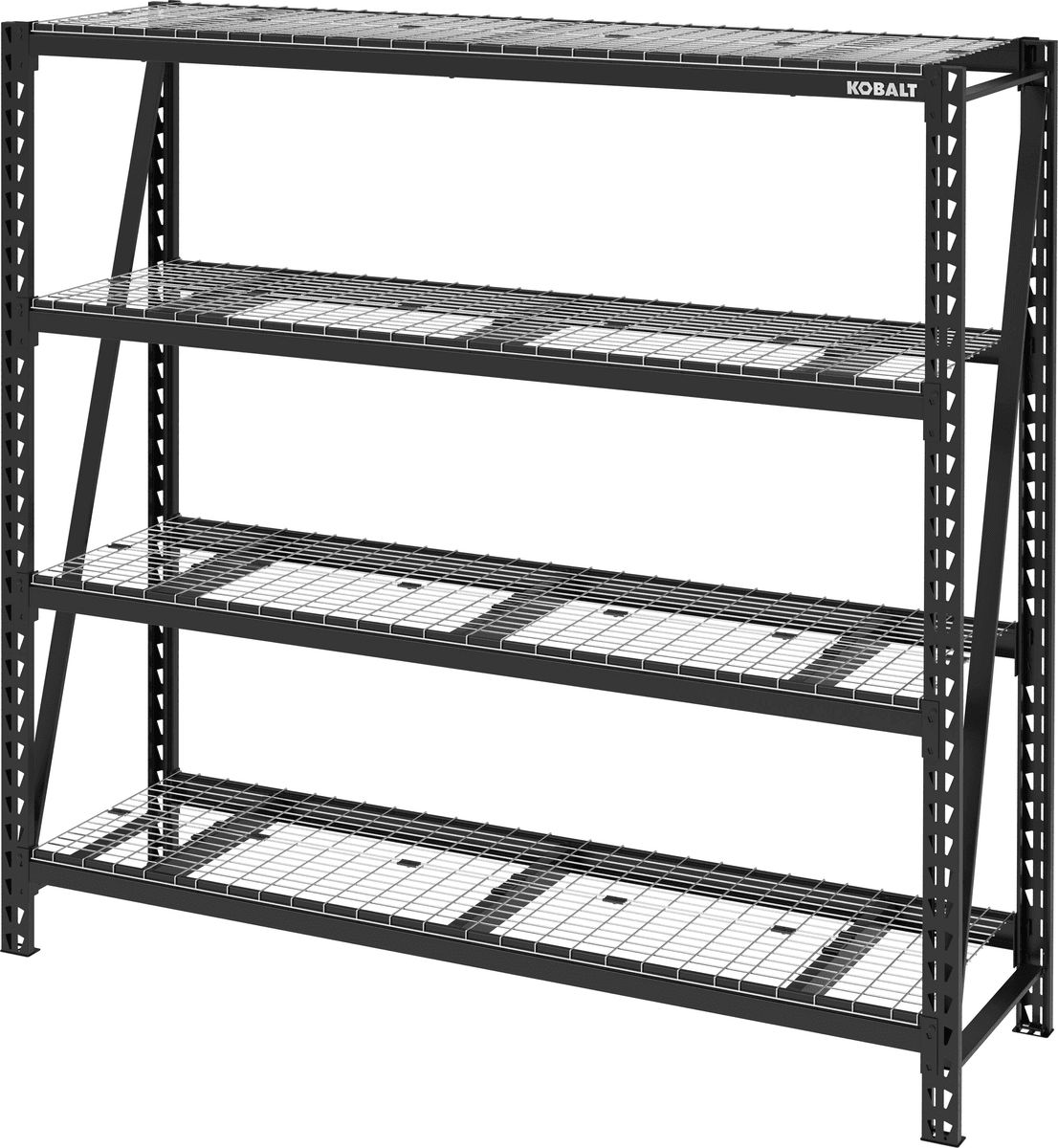 Kobalt 77-Inch 4-Tier Heavy-Duty Steel Shelving Unit image 2