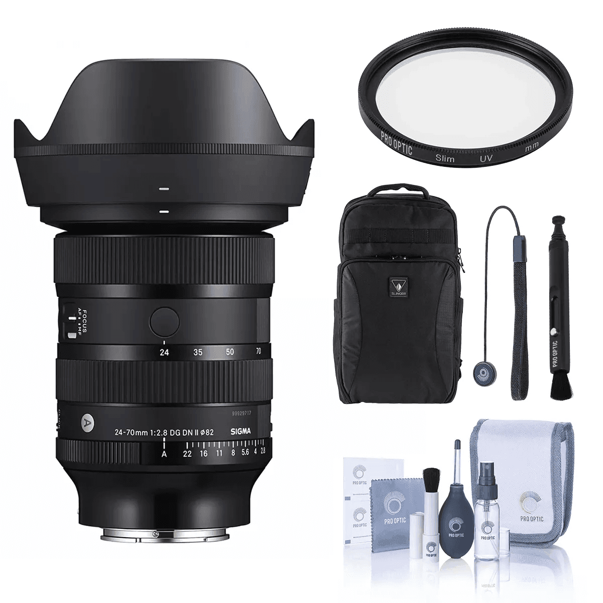 Sigma 24-70mm f/2.8 DG DN II Art Lens for Sony E Bundle