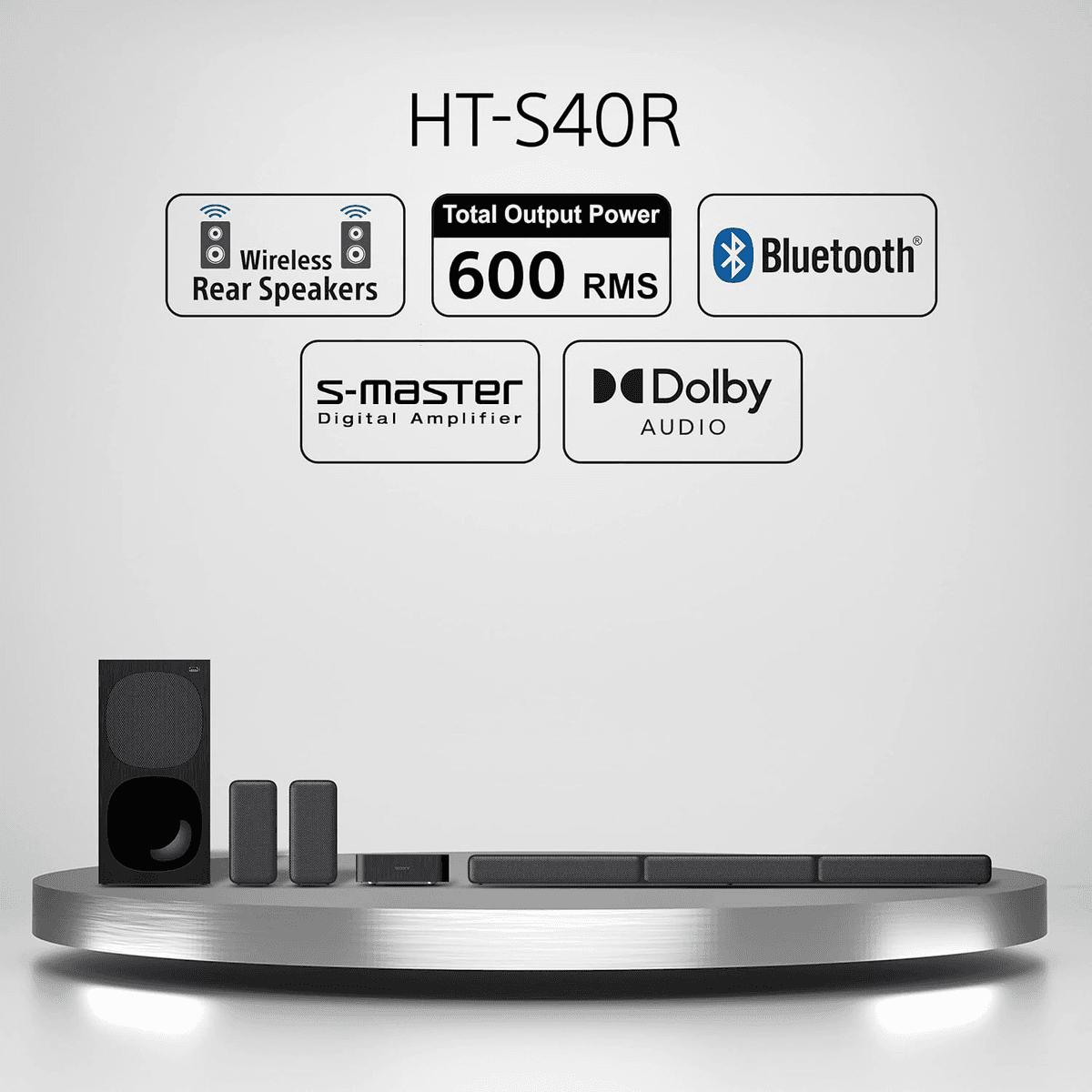 Sony HT-S40R 5.1-Channel Home Theater Soundbar System image 2