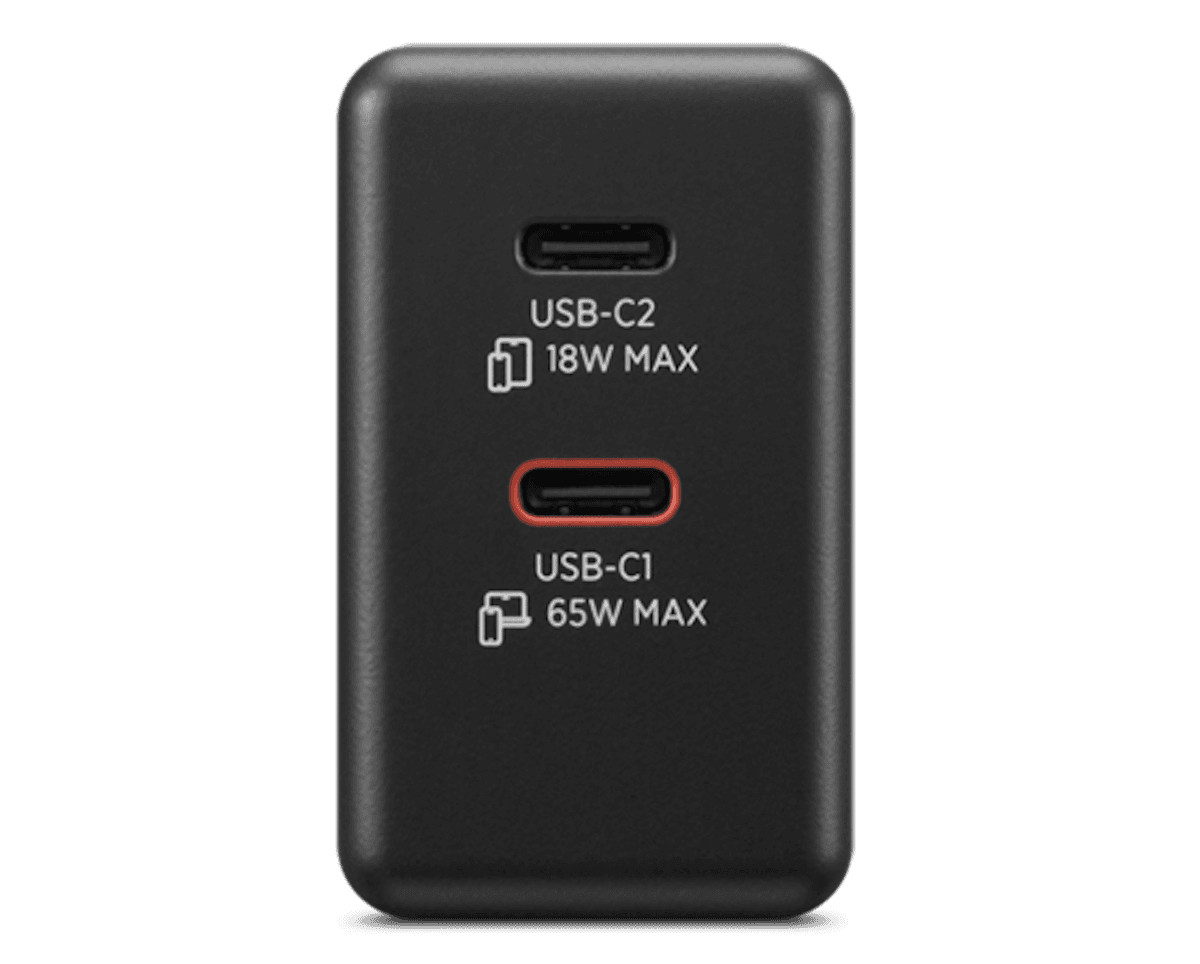 Lenovo Dual USB-C 65W GaN Power Adapter image 3
