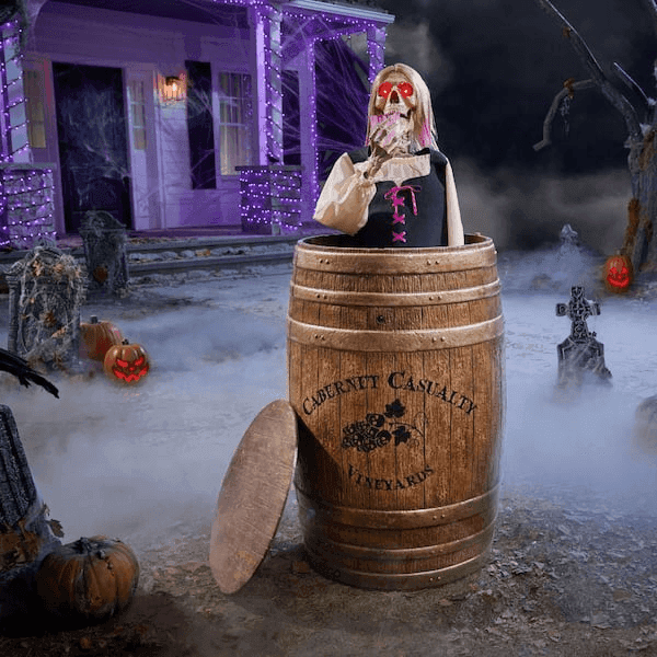 Home Accents Holiday 4.5-ft. Cabernet Casualty Animatronic