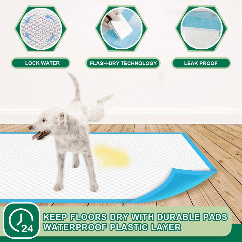IMMCUTE 22x23-Inch Puppy Training Pads - 100 Count image 3