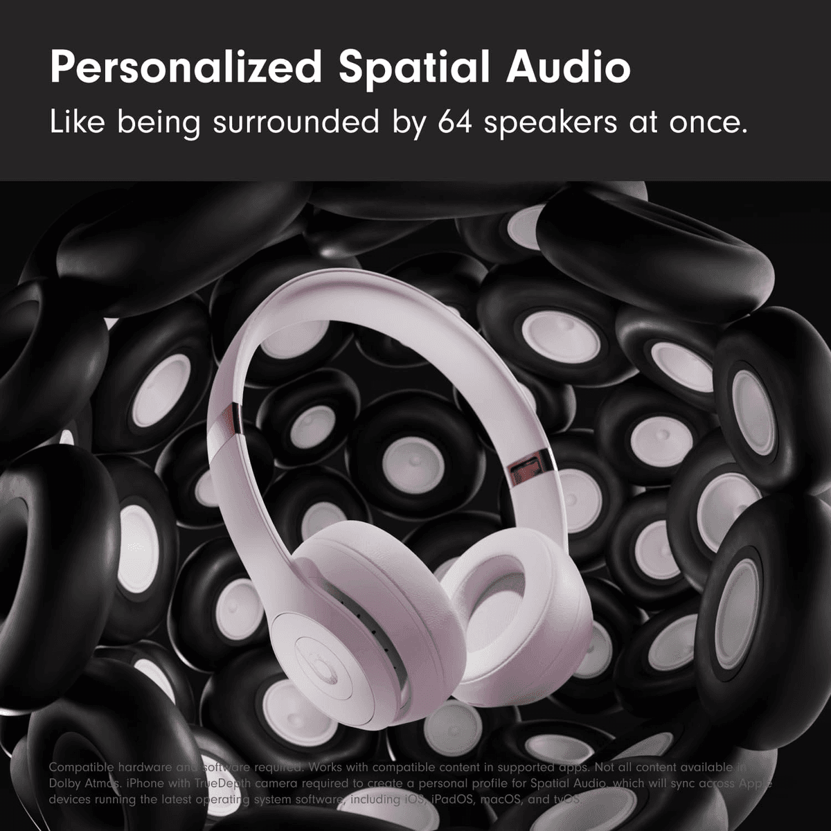 Beats Solo 4 Wireless On-Ear Headphones - Cloud Pink image 4