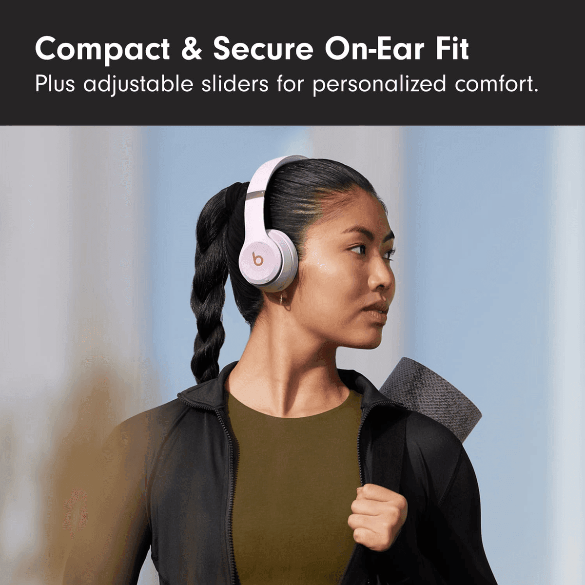 Beats Solo 4 Wireless On-Ear Headphones - Cloud Pink image 3