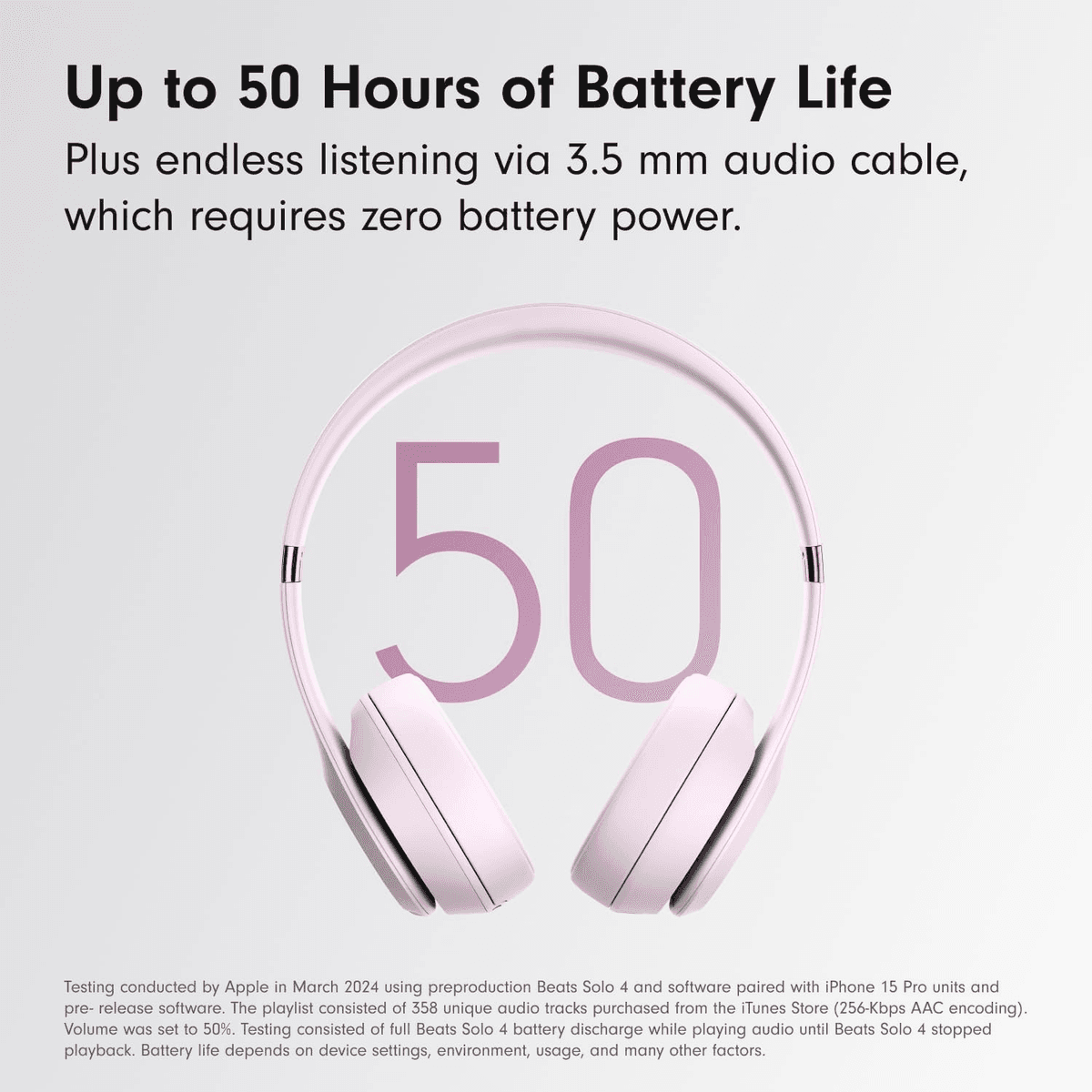 Beats Solo 4 Wireless On-Ear Headphones - Cloud Pink image 5
