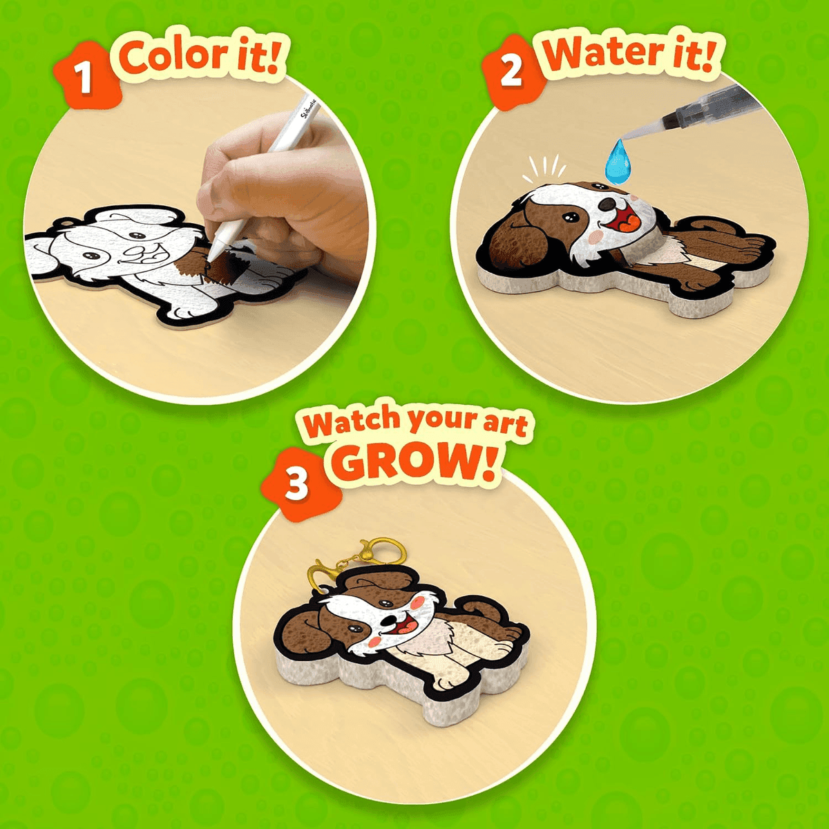 Skillmatics Aqua Puffs Animals 3D Art & Craft Kit image 3