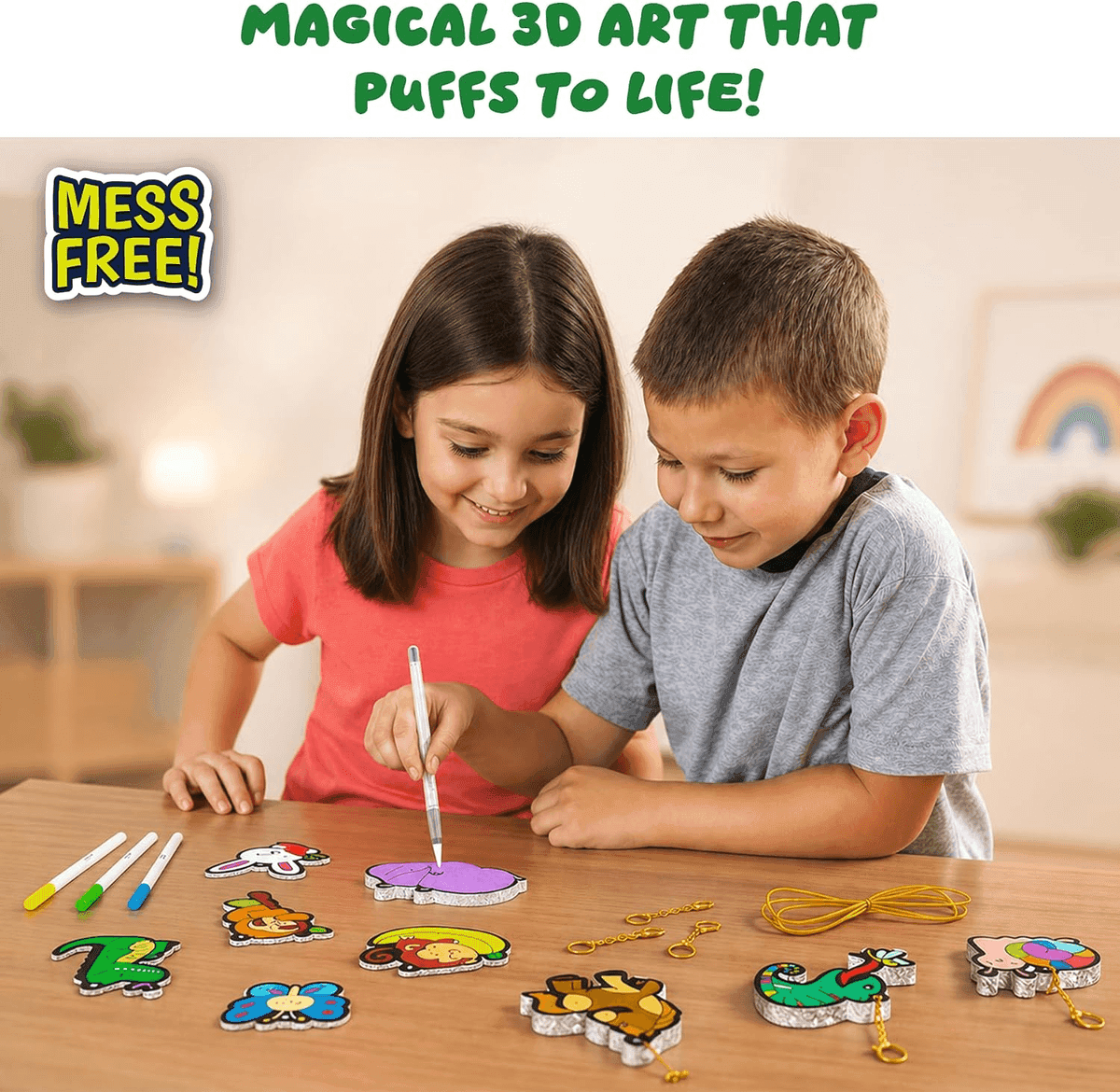 Skillmatics Aqua Puffs Animals 3D Art & Craft Kit image 2