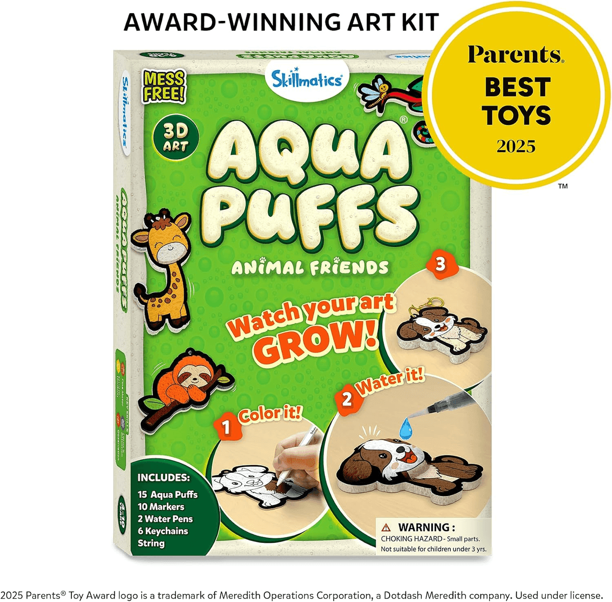 Skillmatics Aqua Puffs Animals 3D Art & Craft Kit image 4