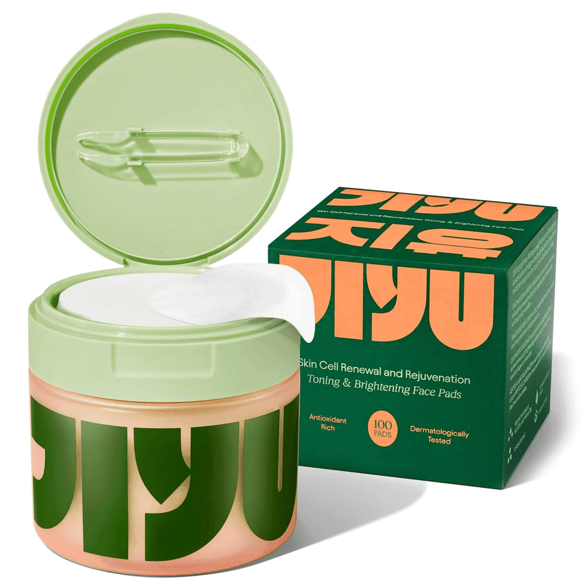 JIYU Korean Skincare Toner Pads, 100 Count image 2