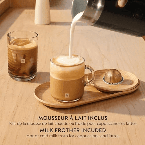 Nespresso Vertuo Up Coffee Machine with Milk Frother - Ink Black image 3