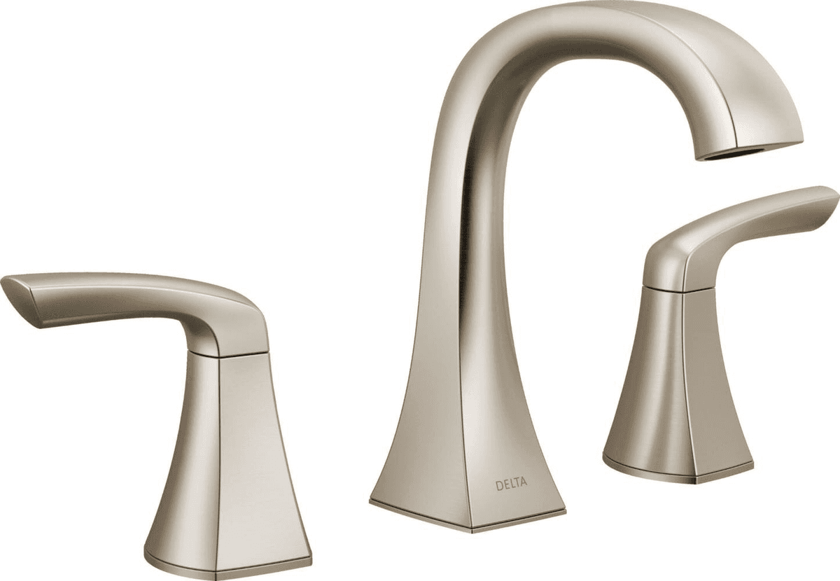 Delta Lacey Widespread Bathroom Faucet - SpotShield Brushed Nickel