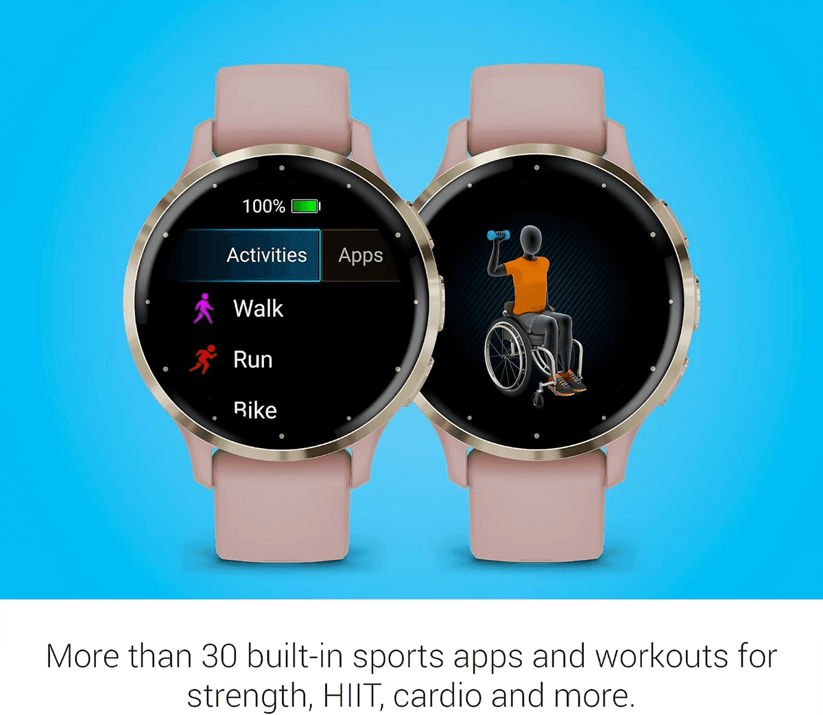 Garmin Venu 3S 41mm GPS Smartwatch - Dust Rose image 5