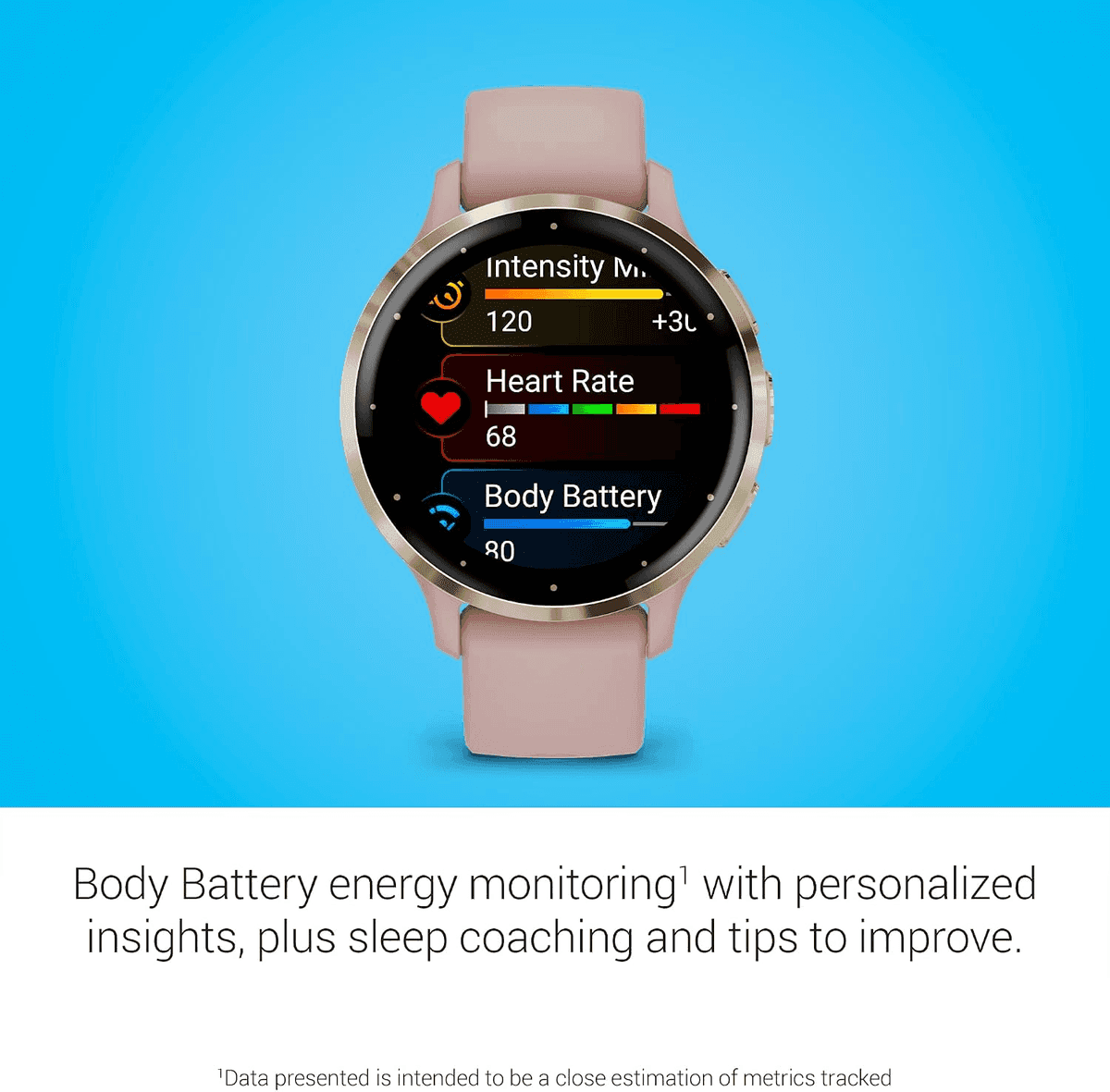 Garmin Venu 3S 41mm GPS Smartwatch - Dust Rose image 4