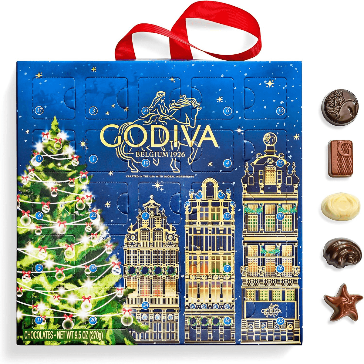 GODIVA 2026 Chocolate Advent Calendar, 24-Piece