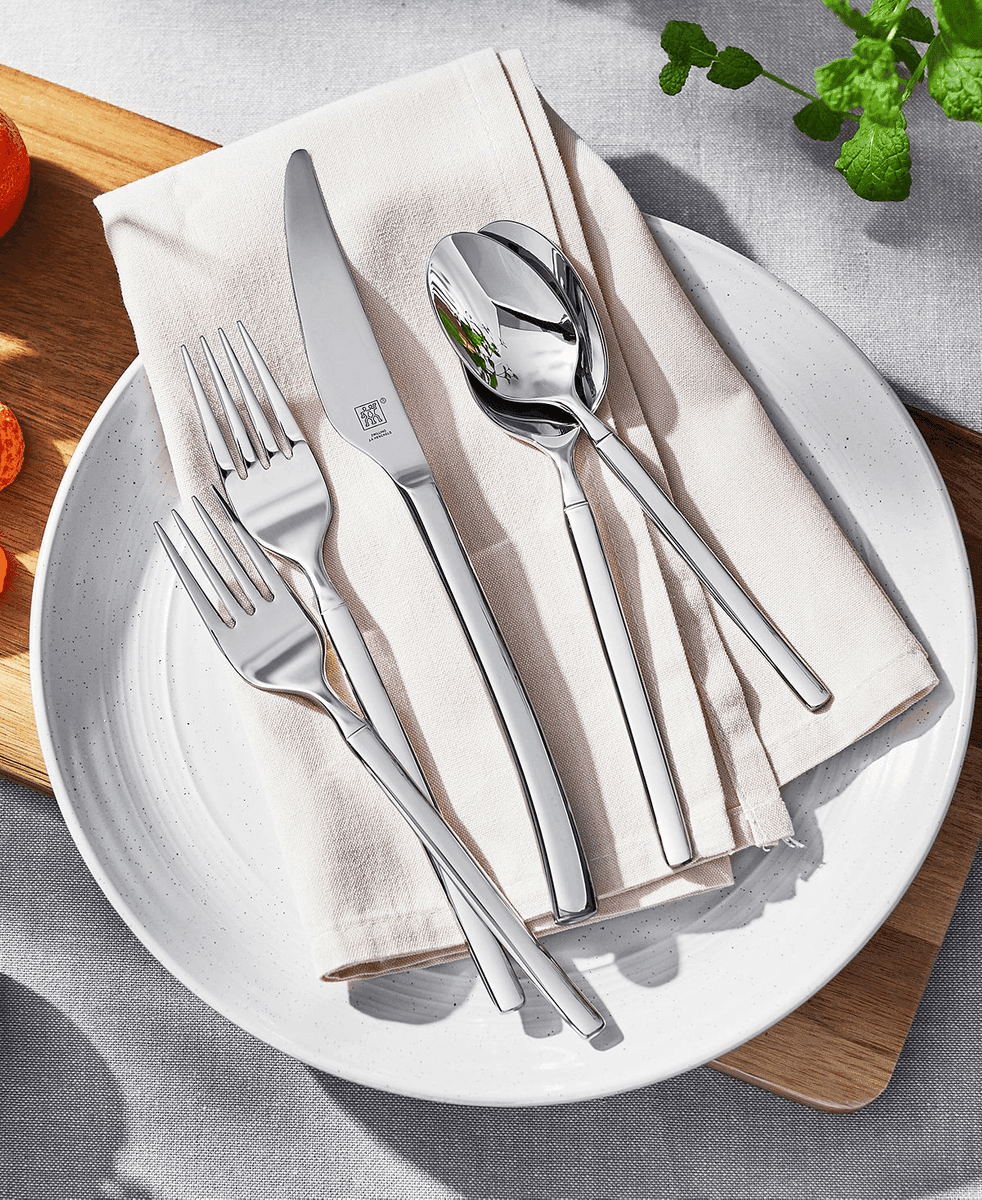 ZWILLING Opus 18/10 Stainless Steel 45-Piece Flatware Set for 8 image 2