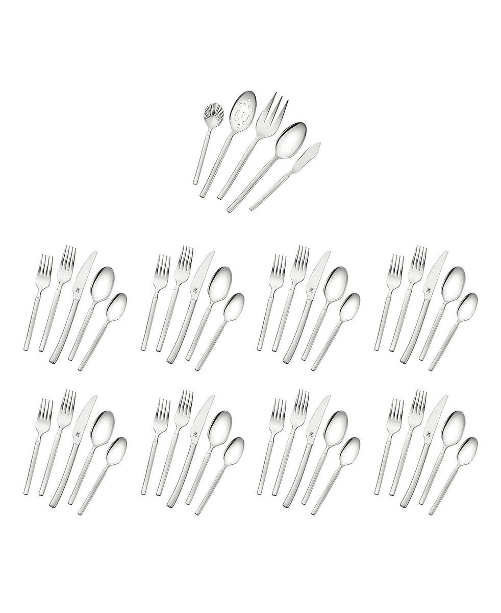 ZWILLING Opus 18/10 Stainless Steel 45-Piece Flatware Set for 8