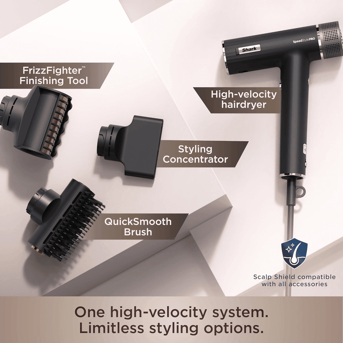 Shark SpeedStyle Pro Ionic Hair Dryer with Scalp Shield (HD731) image 4