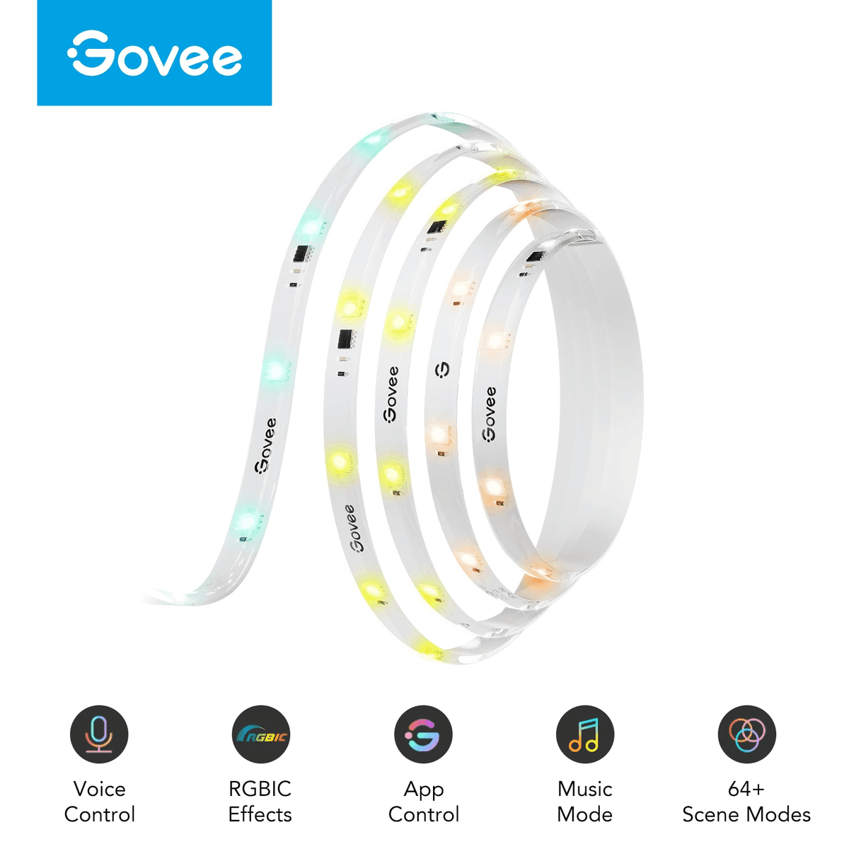 Govee 24.6-ft RGBICW Smart LED Strip Light image 2