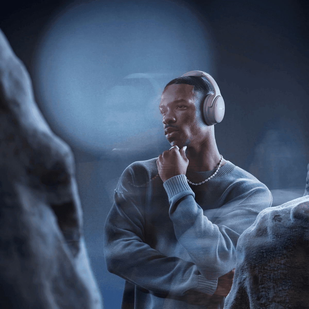 Bose QuietComfort Wireless ANC Headphones - Moonlight Grey image 3
