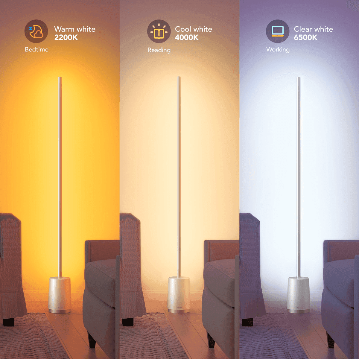 Govee RGBICWW Smart Floor Lamp - 57.87 in image 4