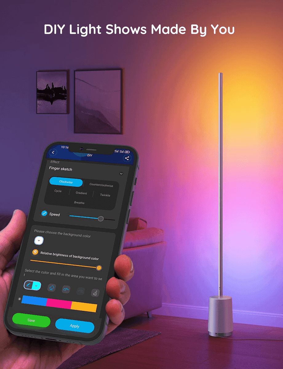 Govee RGBICWW Smart Floor Lamp - 57.87 in image 2