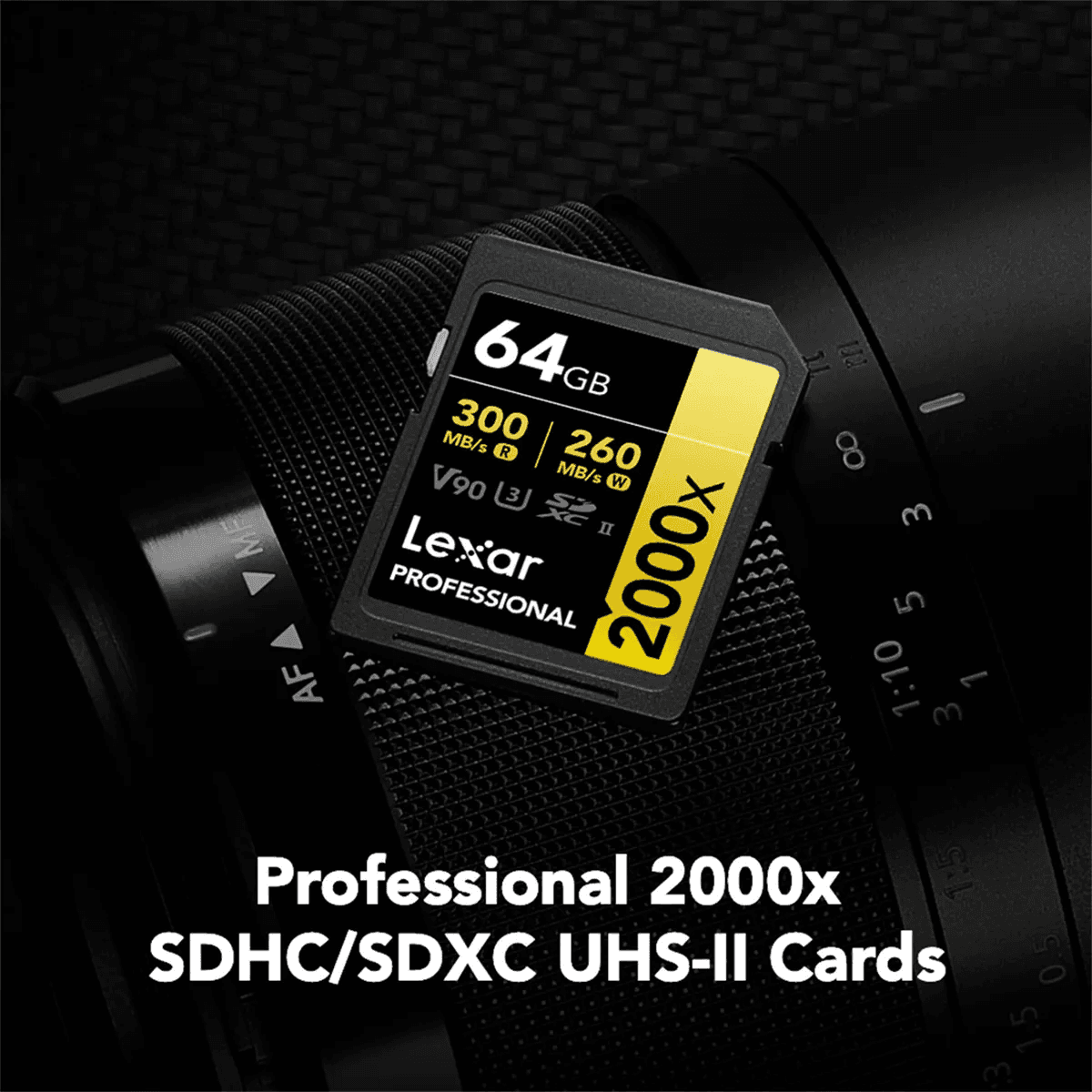 Lexar Professional 2000x 64GB V90 UHS-II SDXC Card image 2