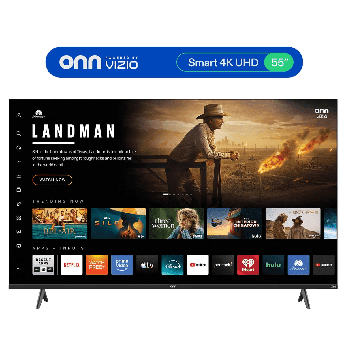 onn 55-Inch 4K UHD Smart TV Powered by VIZIO
